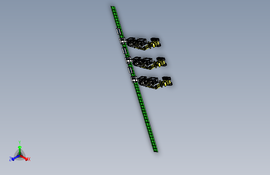 大型碎煤机设备与轨道小车运输组合模拟