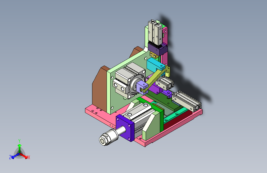 带横移送夹切插机构