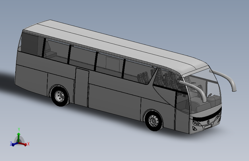 奔驰大巴车模型=221665=40