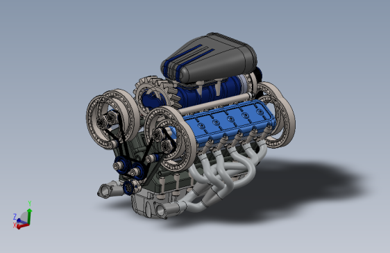V12发动机十二缸内燃机
