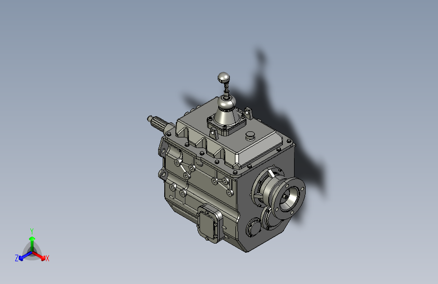 车用变速箱结构设计三维stp
