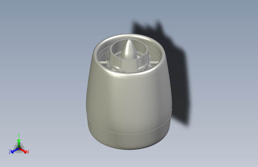 简化的飞机喷气涡轮