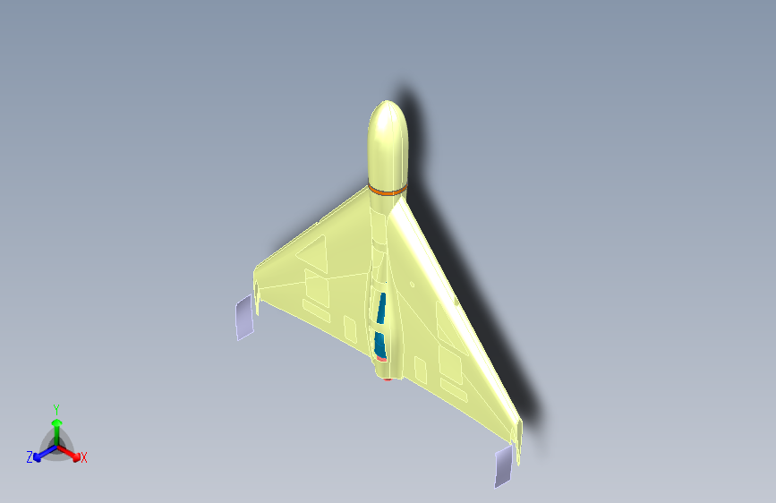 空中小摩托无人机简易外形