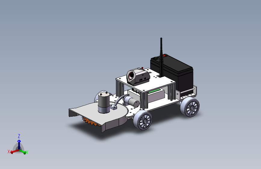 苗间锄草机器人设计优化设计仿真【除草机三维SW+CAD图纸+文档】