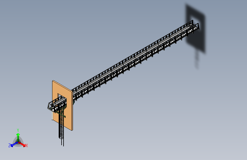 水平架空输送结构（用于物料卸料）