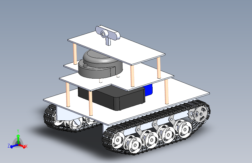 智能摄像履带小车