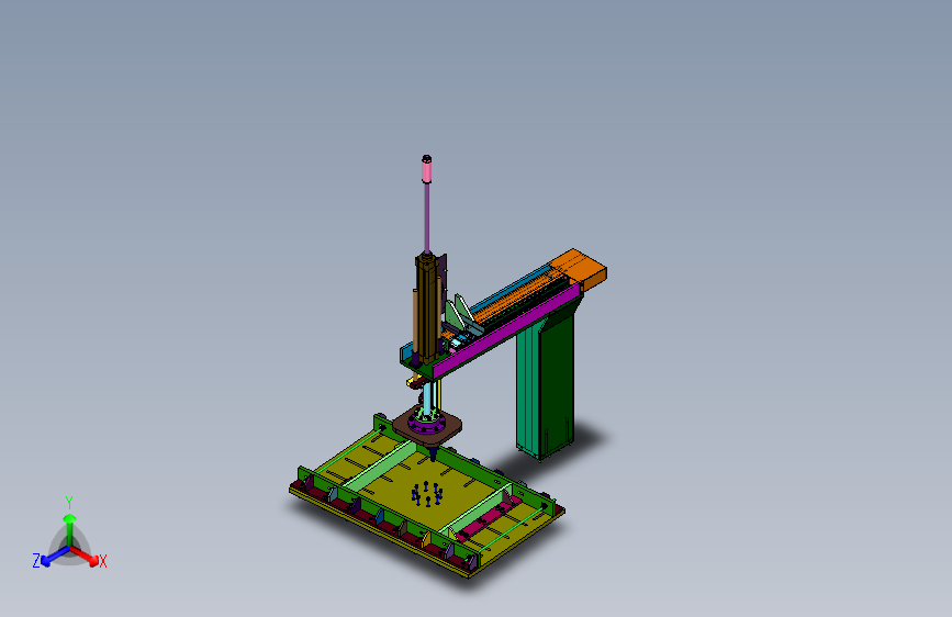 鞍座自动打钉定位系统