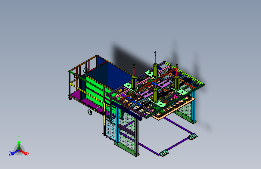 搬运小车料车放盖机