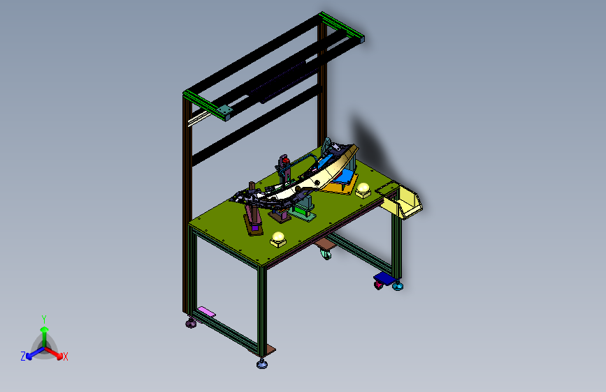 包装内饰及围边组装一体化装置