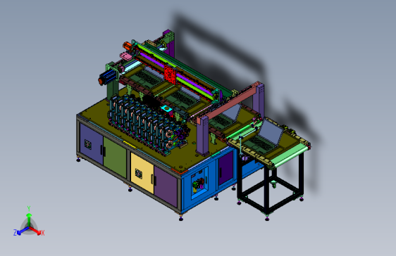 笔记本壳体标识自动粘贴工作站
