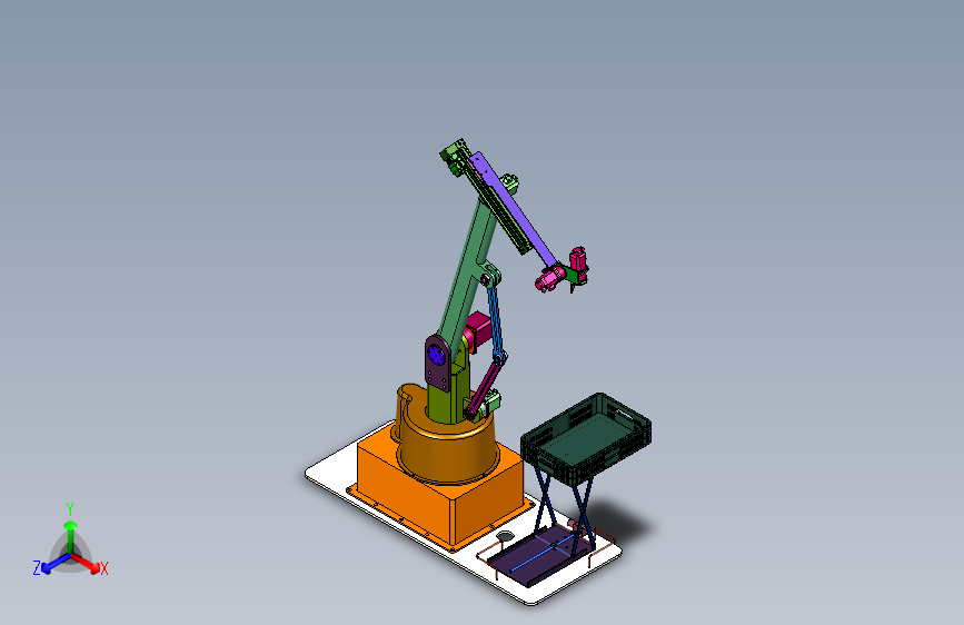便于水果装箱的自走式摘果机