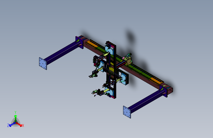 车轴搬运的桁架机器人