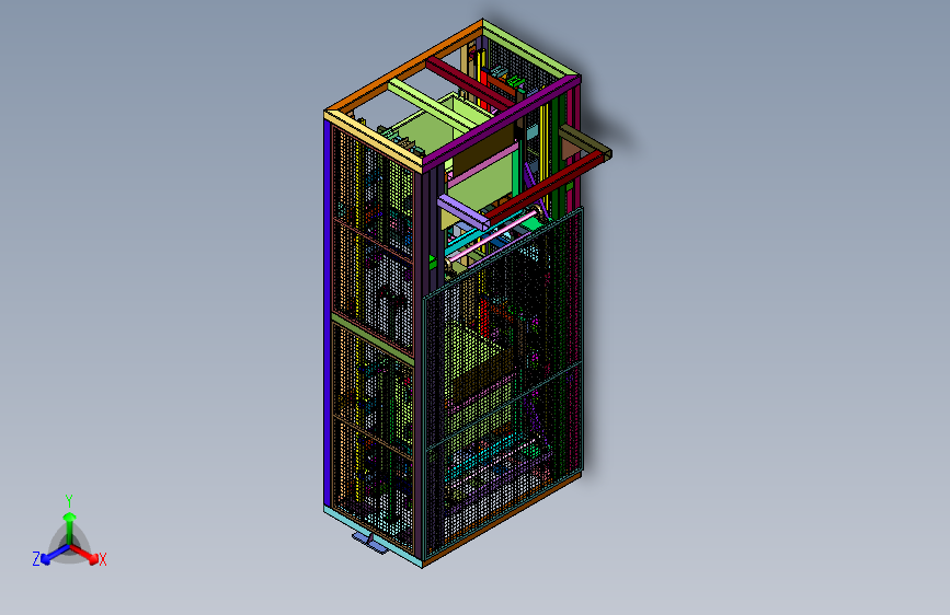 垂直升降翻斗装置
