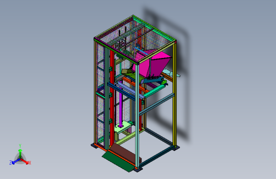 带提升作用的电动垃圾翻斗窗