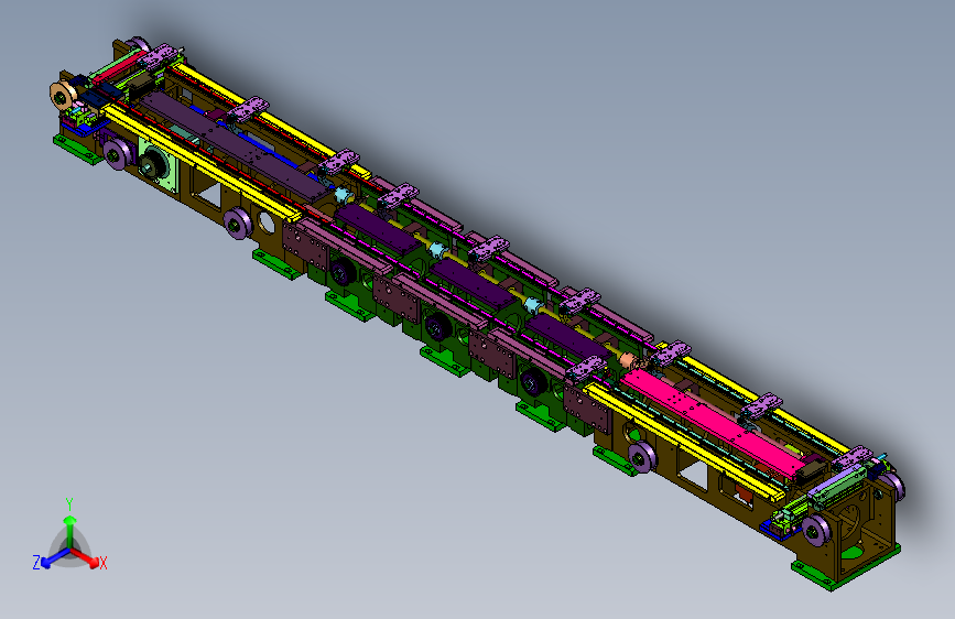 导轨导向交换托盘装置