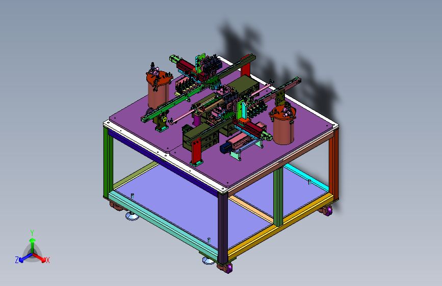 电子配件的点胶装置