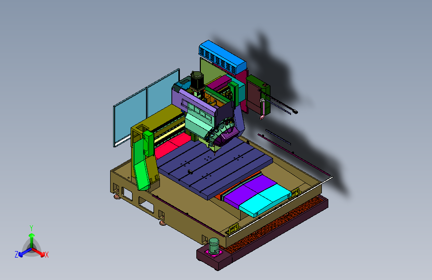 多主轴前置刀库钻攻中心