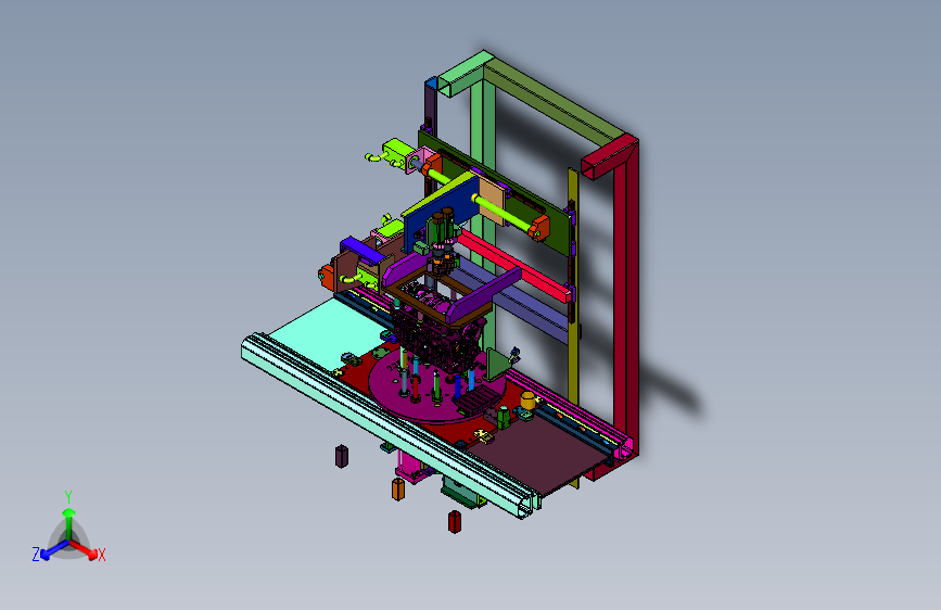 发动机动态姿态仿真测试台架