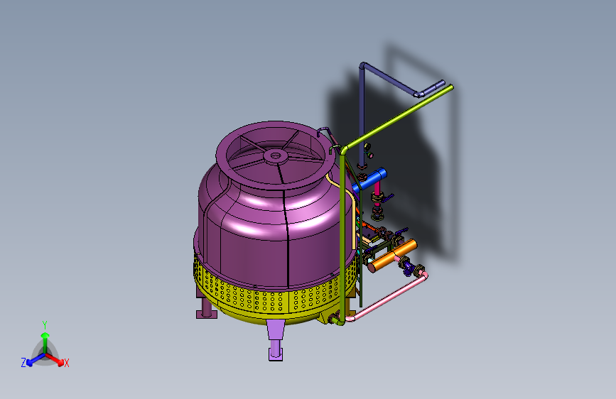 工业降温逆流式圆形冷却塔