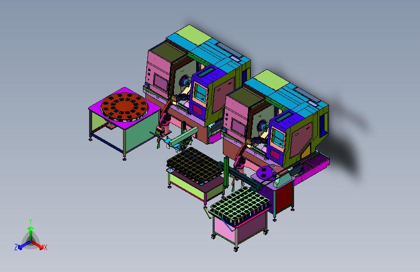 机器人辅助数控全自动生产线