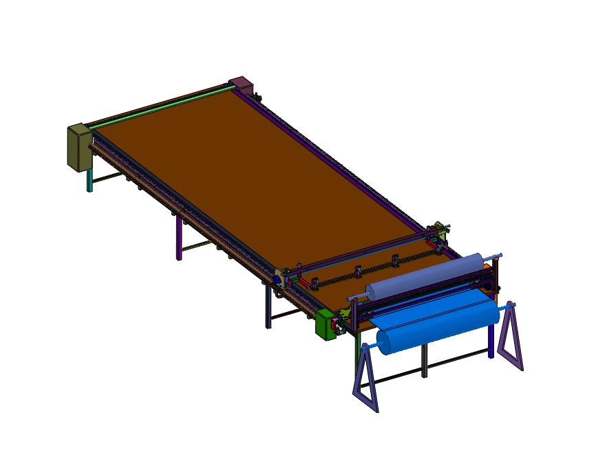精准裁切布料的裁布机