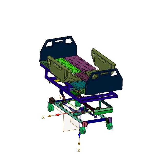 具有护理效果的模块化电动病床