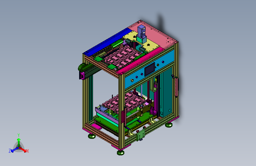 具有锁止功能的托盘升降机