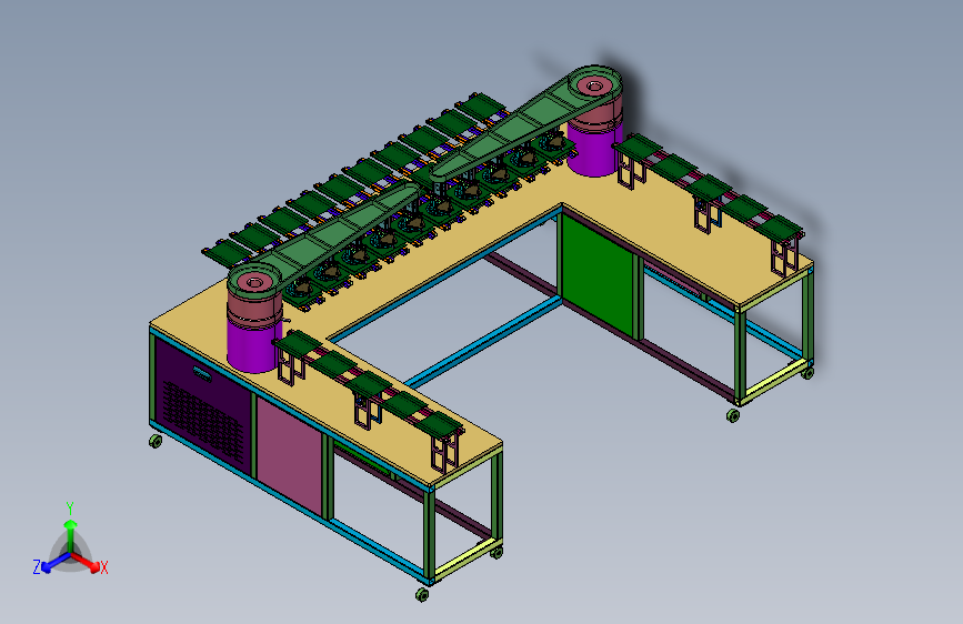 连续式工件洁净输送供料系统