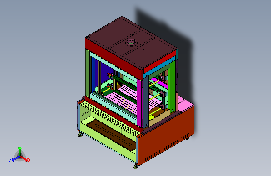 链式行星传动吊挂烤炉