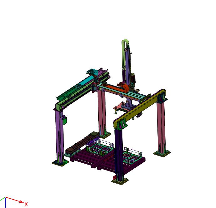 龙门式板料上下料机械手