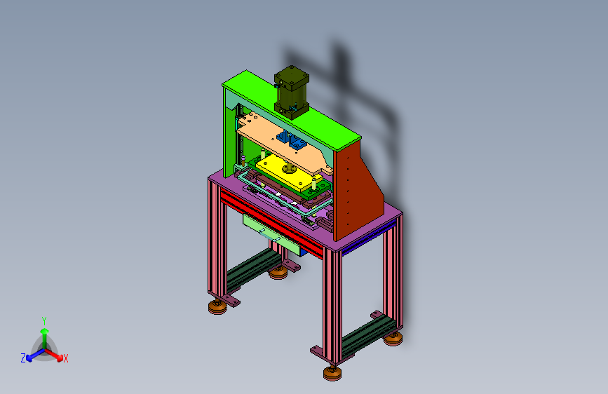 气动式自动退料模具冲压机