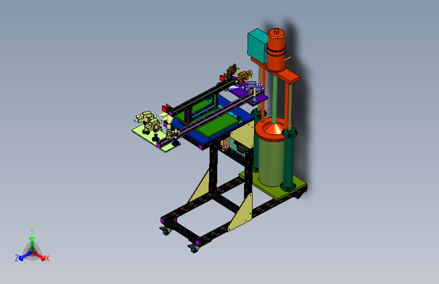 汽车座椅头枕杆刷油工装