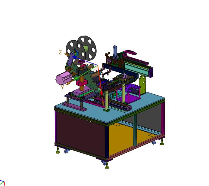 全自动下膜贴标贴膜一体机