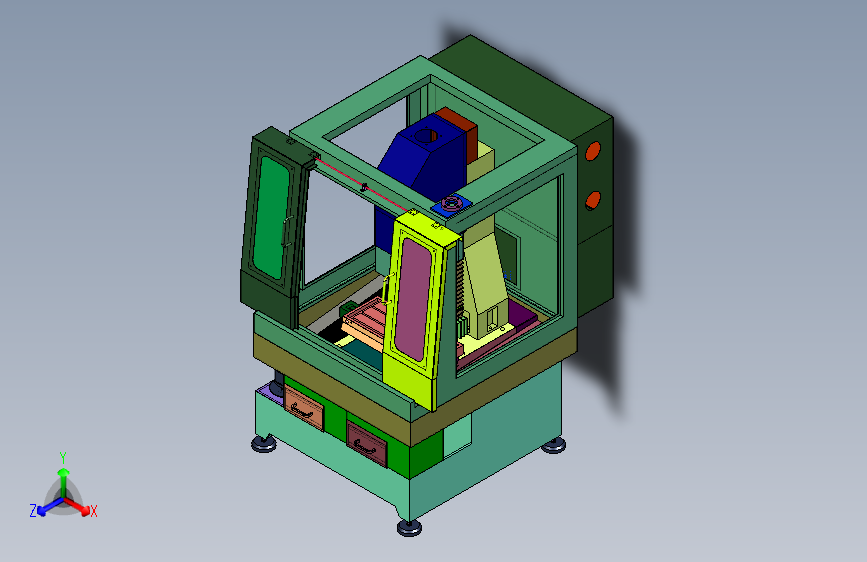 上盖式玻璃精雕双头作业机