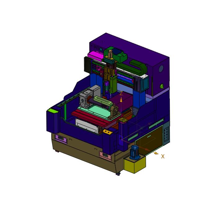 生产精密模具的双Z雕铣机