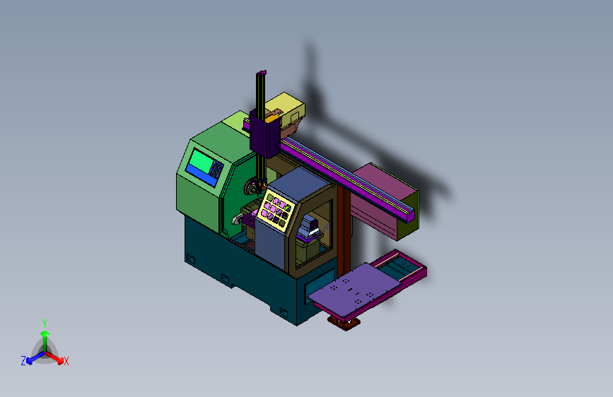 数控机床加工的桁架机械手