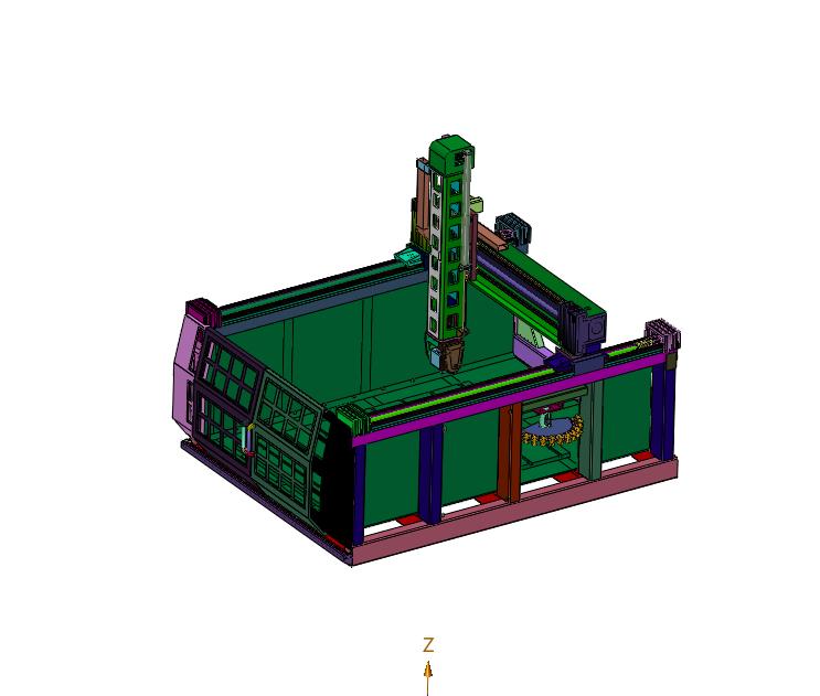 五轴联动雕刻加工承载平台