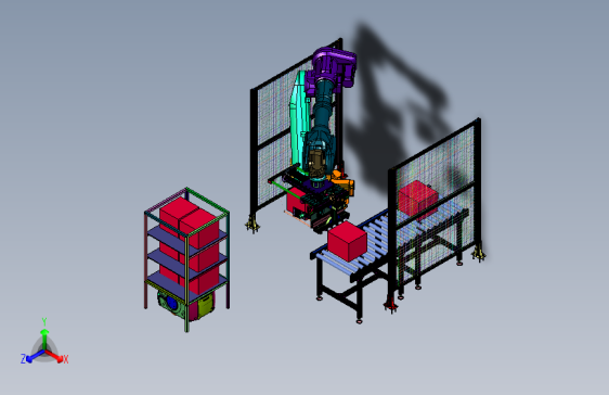 箱式货物垛运集成自动化装置