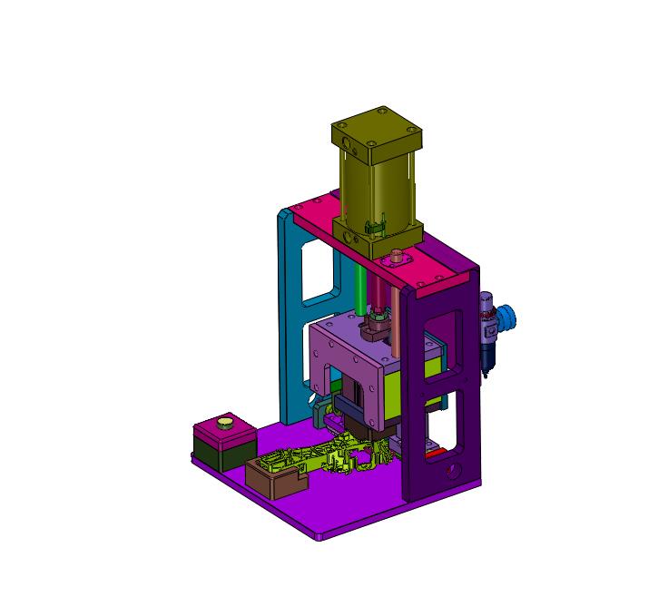 新能源车门锁面盖压合装置