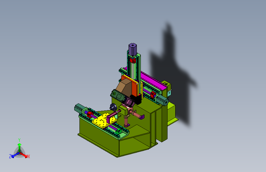 型材端面倒角铣脚加工设备