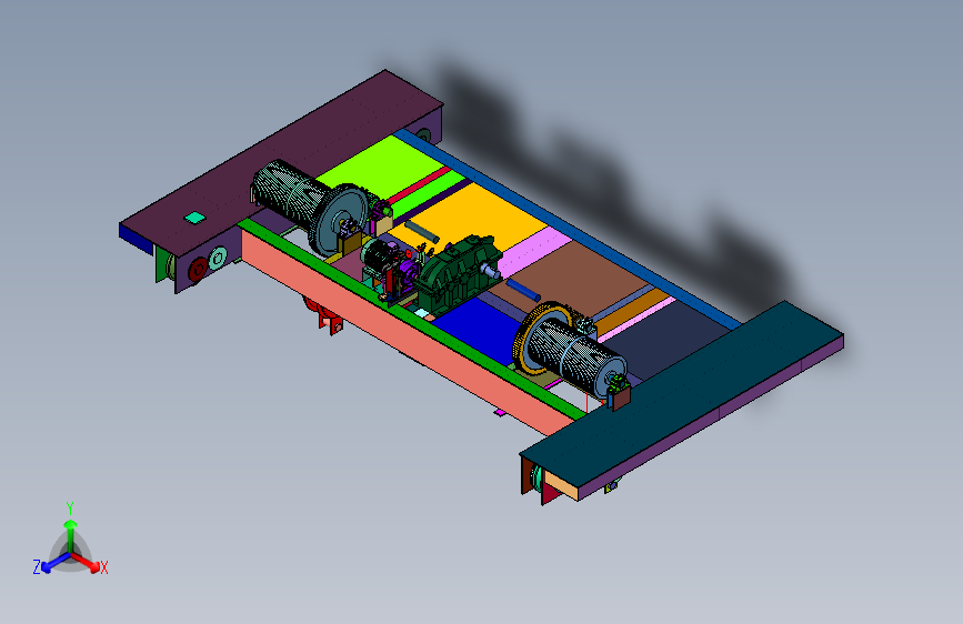 曳引式双向吊机