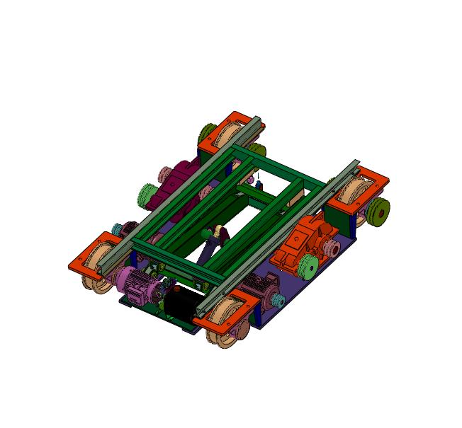 液压升降功能的轨道穿梭车