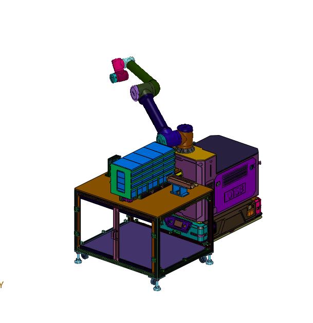 移动机器人收料装盒系统