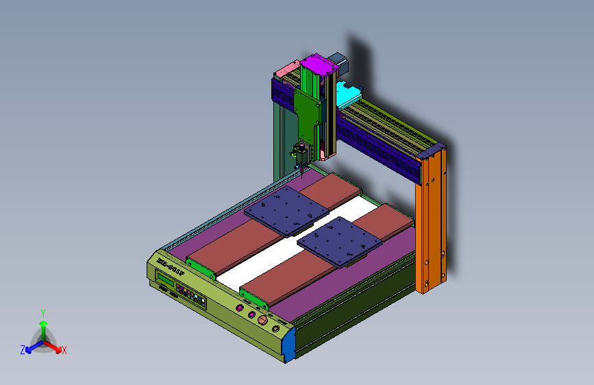 自动化双工位点胶机