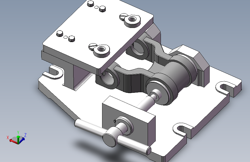 后钢板弹簧吊耳（831010）加工工艺及钻2-10.5孔夹具设计【三维SW】