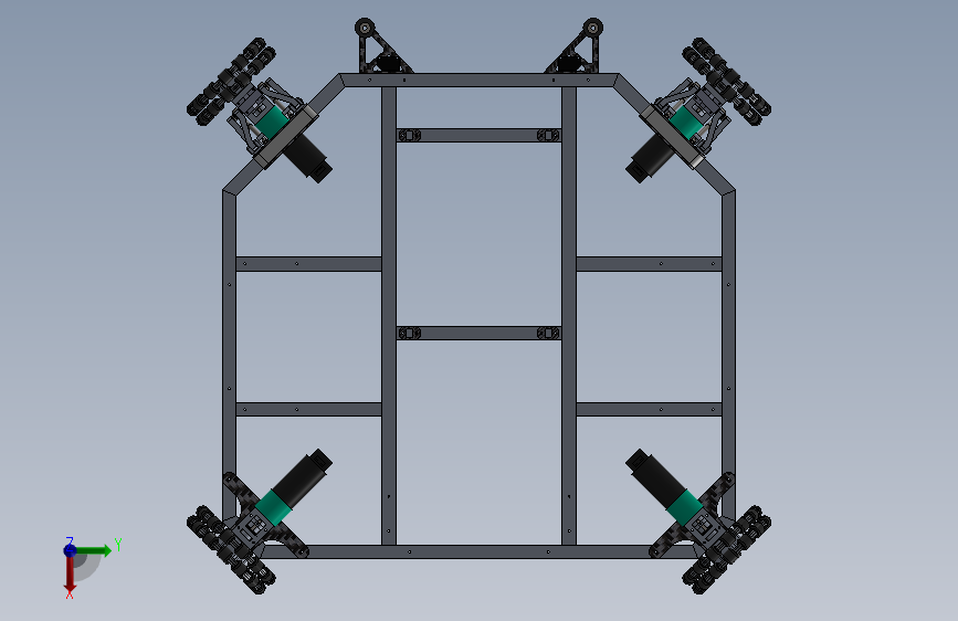 四轮全向轮移动底盘=666092=50