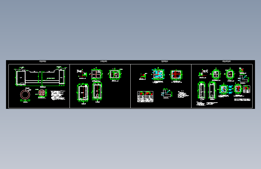 电力管道过路顶管工作井及接收井设计详图=1735211=50