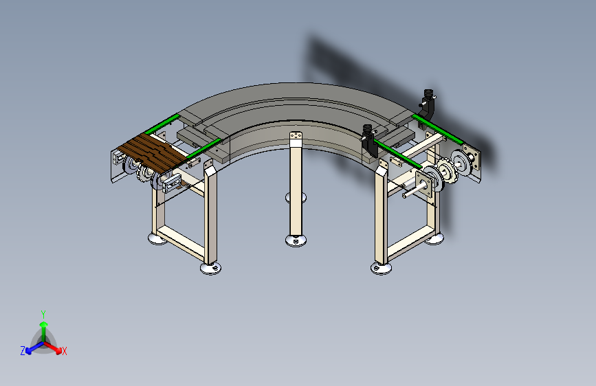 宽度304.8转弯链板线