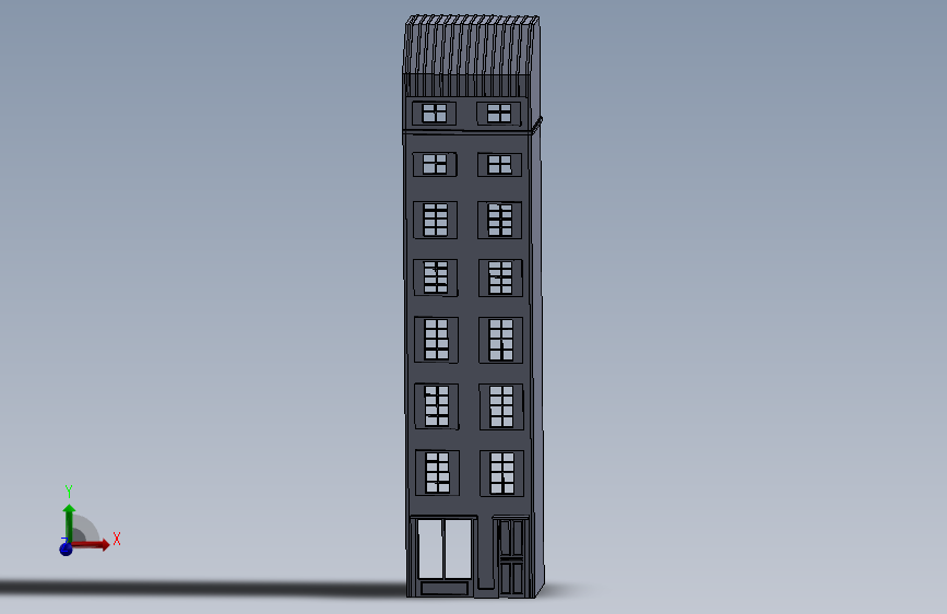 HO比例建筑模型