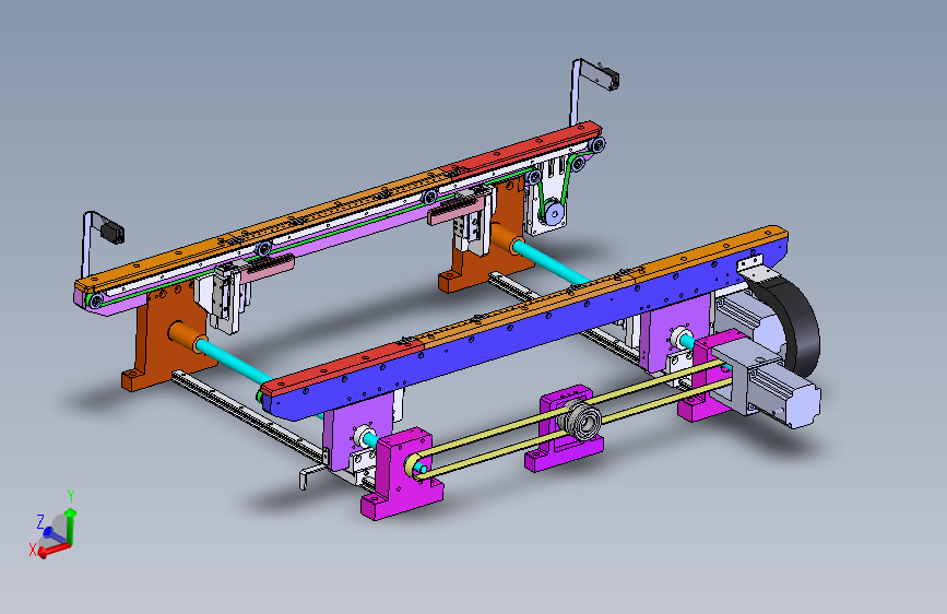 双轨道皮带输送机